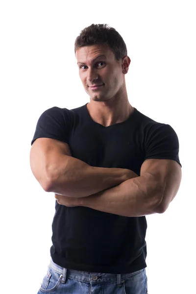 Confident and happy muscular young man Royalty Free Stock Images