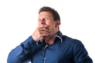 Genç adam esniyor yakışıklı, izole