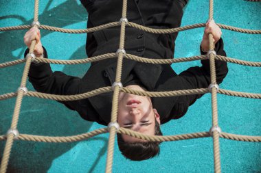 Tam uzunluk ciddi 20s climbling ip adam