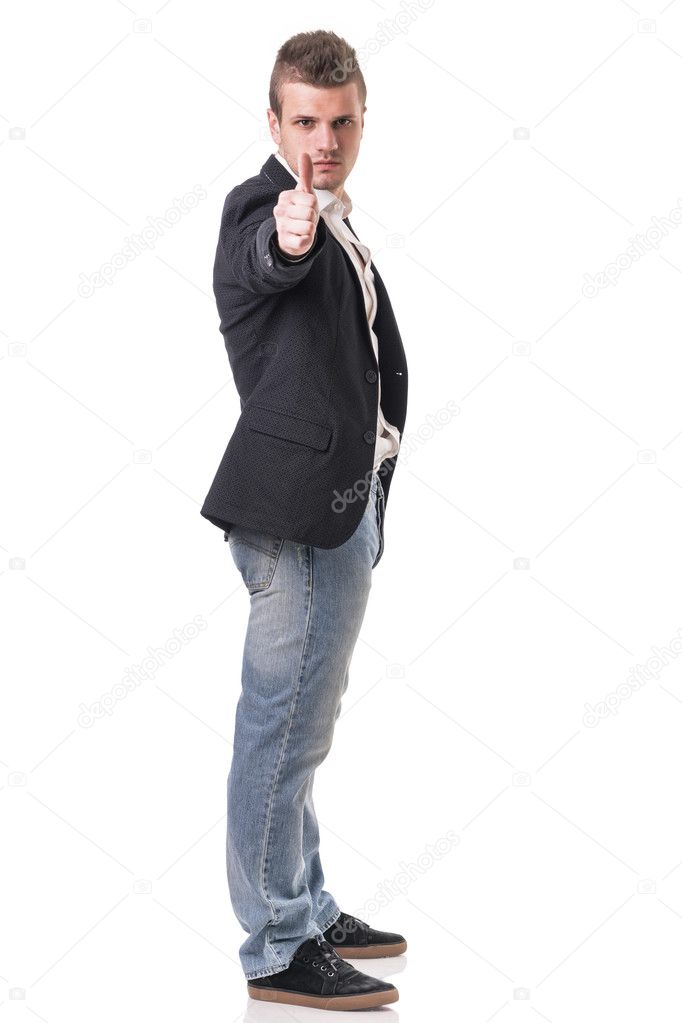Elegant man with gun, dressed as a spy or secret