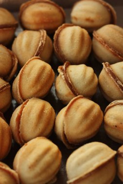 Yoğunlaştırılmış süt makrolu lezzetli çerezler 