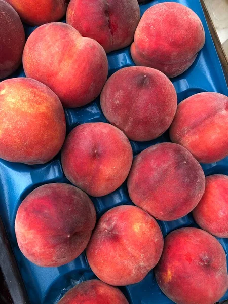 Juicy Peaches Market — Stock Photo, Image