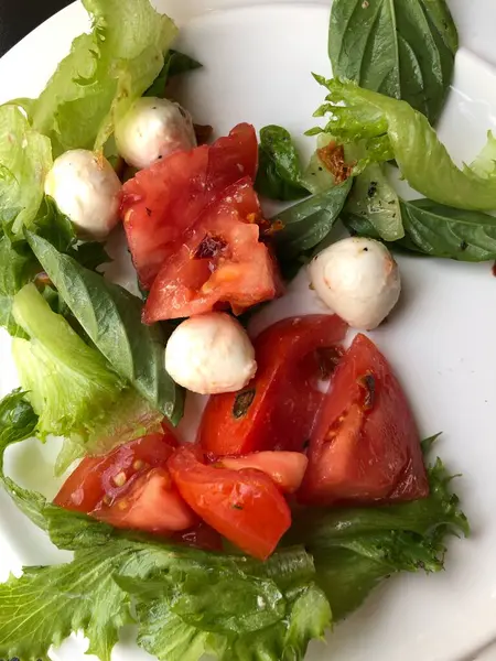 Deliciosa Salada Vegetariana Legumes Queijo — Fotografia de Stock