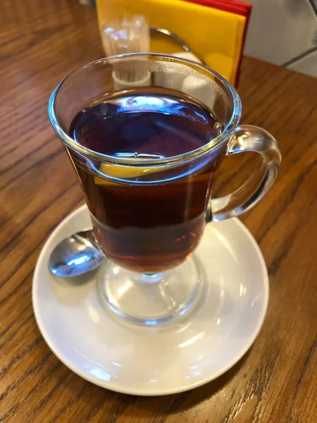 Delicioso Chá Preto Mesa — Fotografia de Stock