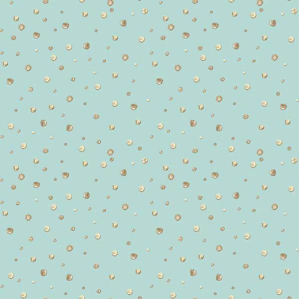 Αφηρημένη Αδιάλειπτη Μοτίβο Χρυσό Λαμπερό Ακρυλικό Χρώμα Στρογγυλούς Κύκλους Polka — Φωτογραφία Αρχείου