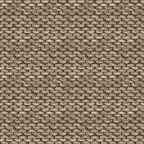 ベージュグレーの現実的なニットシームレスパターン 水彩手塗りのニットの質感の背景には プルループがあります 手編みだ 繊維を包むための水彩冬の居心地の良い暖かいプリント — ストック写真