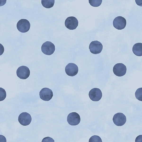 Aquarelle Pois Motif Sans Couture Abstrait Aquarelle Indigo Cercles Couleur — Photo