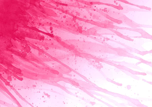 Akwarela Różowy Kolor Plusk Tła Akwarela Ręcznie Malowane Plamy Ilustracji — Zdjęcie stockowe