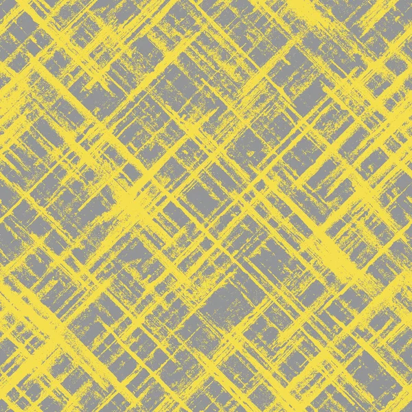Absztrakt Geometrikus Modern Zökkenőmentes Minta Kézzel Rajzolt Textúra Szürke Sárga — Stock Fotó