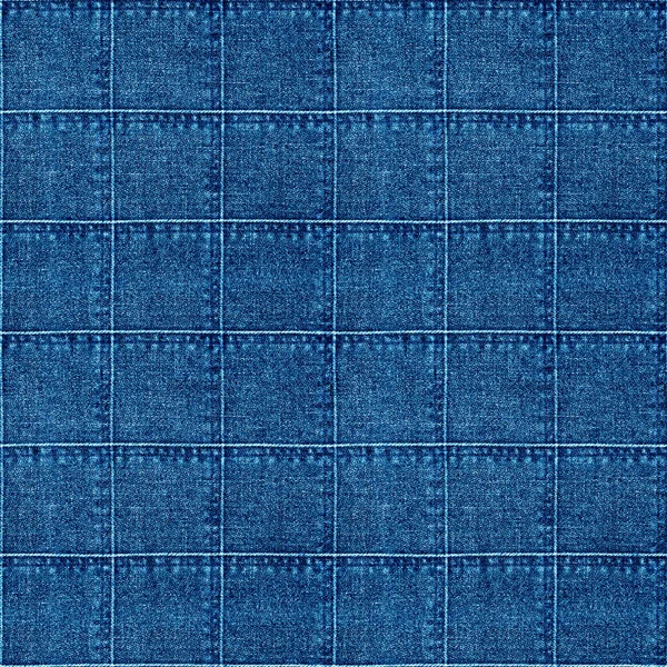 Jeans Patchwork Fundo Moda Denim Azul Grunge Texturizado Padrão Sem — Fotografia de Stock