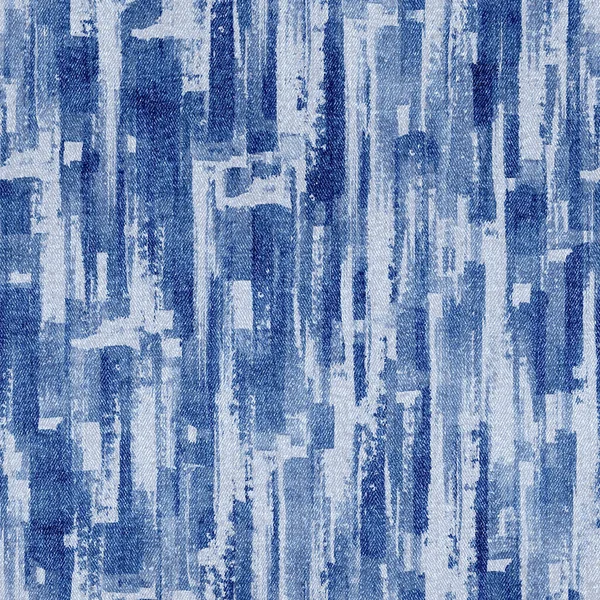 Kot Pantolon Modası Denim Mavisi Grunge Desenli Suluboya Çizgili Tekstil — Stok fotoğraf