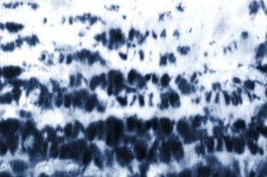 Boya desenli kravat. Beyaz arka planda elle boyanmış lacivert lacivert elementler. Soyut doku. Tekstil, kumaş, duvar kağıdı, ambalaj kağıdı baskısı.