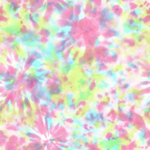 Krawattenfärben Shibori Nahtloses Muster Aquarell Handgezeichnet Pastellfarben Ornamentale Elemente Hintergrund — Stockvektor