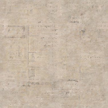 Gazete kağıdı grunge eski gazete kağıdı desenli arka plan. Eski gazete şablonu deseni. Okunamayan haber sayfası. Kahverengi bej renkli sanat kolajı. Tekstil, duvar kâğıdı ve ambalaj için yazdır.