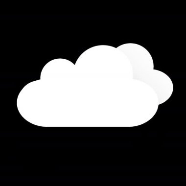 UI, mobil uygulamalar, gösterge panelleri ve hava tahmini arayüzleri için döngülü canlandırmalı bulutlu hava ikonu. Modern dijital projeler için temiz ve minimal düz tasarım.