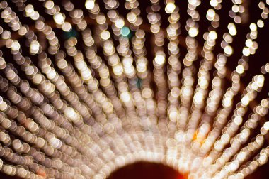 Işık pervanesi Bokeh arkaplanını bulanıklaştırdı