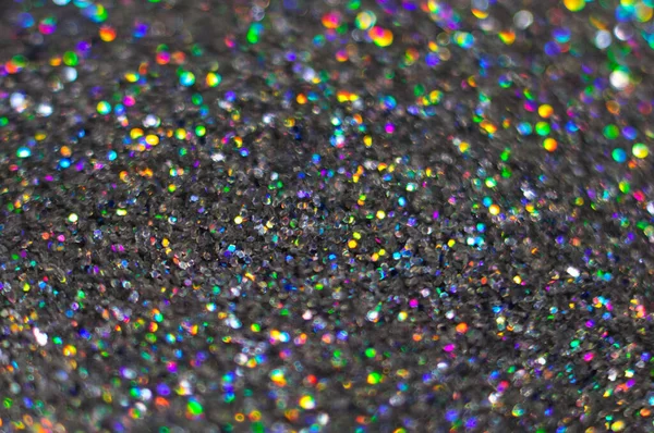 Pequena Migalha Glitter Brilhante Festivo Borrado Multicolorido — Fotografia de Stock