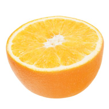 Portakallar beyaza izole edilmiş