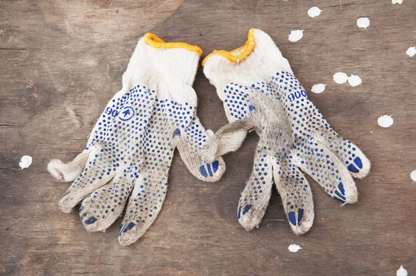 Smutsiga handskar — Stockfoto