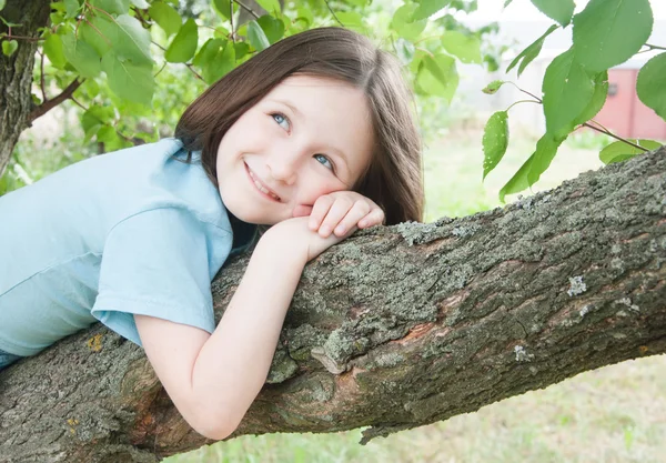 Chica en el árbol —  Fotos de Stock