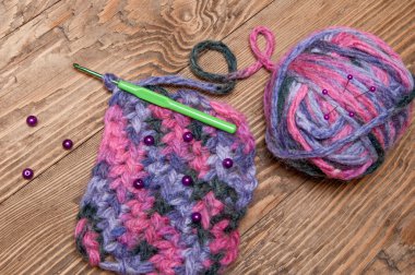 iplik ve örme çok renkli top