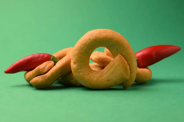 Nahaufnahme Von Bio Taralli — Stockfoto