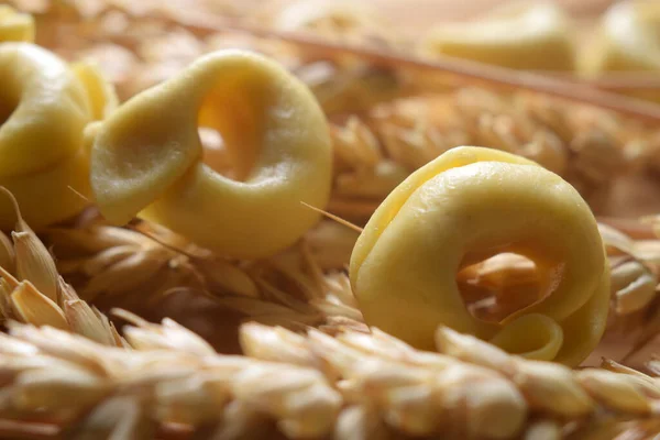 Close Uncooked Tortellini — Stock Photo, Image