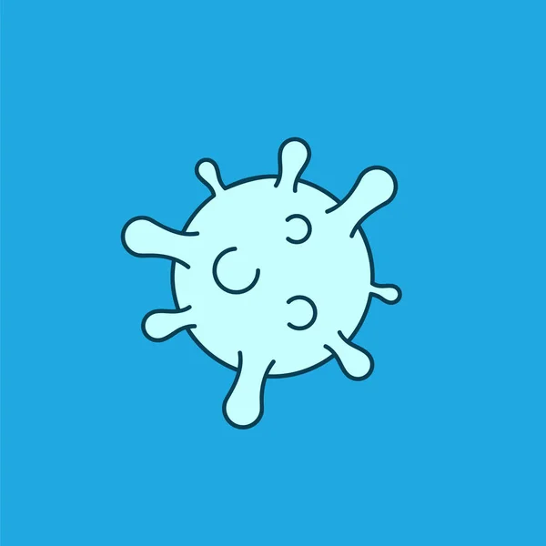 Coronavirus Färgikon Enkel Covid Symbol För Infografik Enda Virusbild Coronavirus — Stock vektor