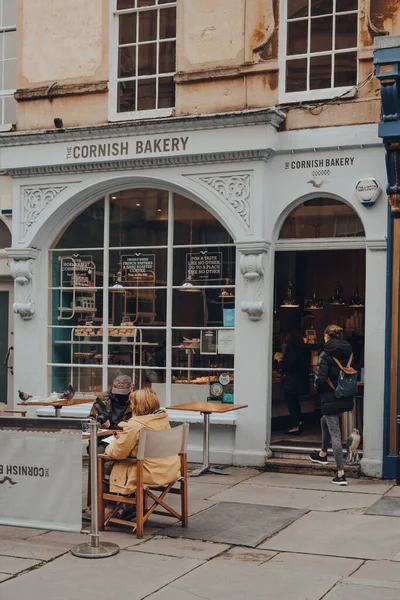 Бат Великобритания Октября 2020 Года Кафе Cornish Bakery Бате Крупнейшем — стоковое фото