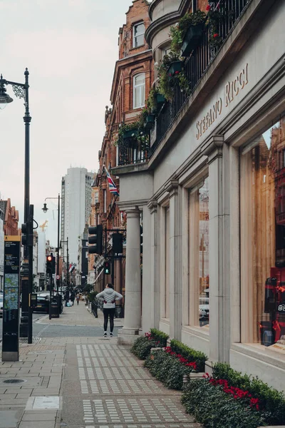 Londra Ngiltere Aralık 2020 Mayfair Deki Stefano Ricci Giyim Mağazasının — Stok fotoğraf