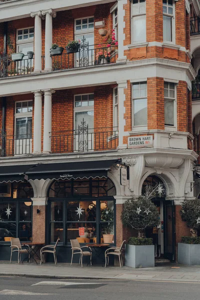 Londra Ngiltere Aralık 2020 Mayfair Deki Spaghetti House Restoranının Dışında — Stok fotoğraf