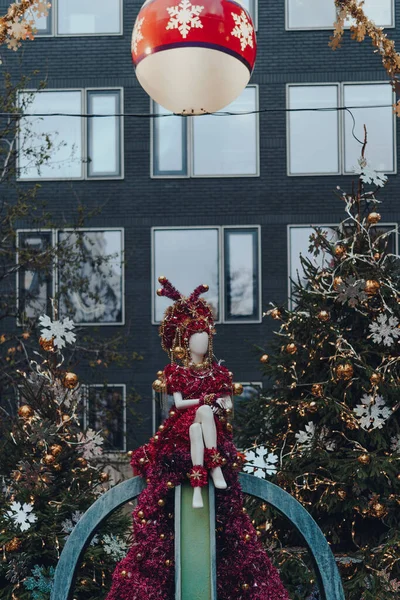 Londra Ngiltere Aralık 2020 Christopher Place Noel Süslemeleri Ana Cadde — Stok fotoğraf