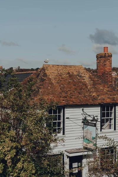 Rye October 2020 High Angle View Ypres Castle Inn Pub — Foto de Stock