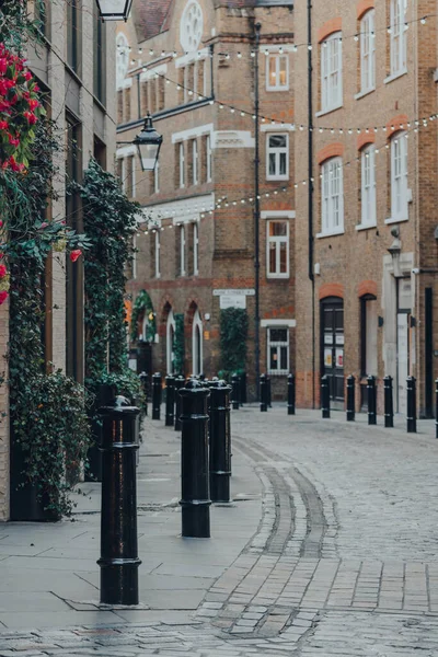 View Empty Street Covent Garden London Selective Focus — Stock Photo, Image