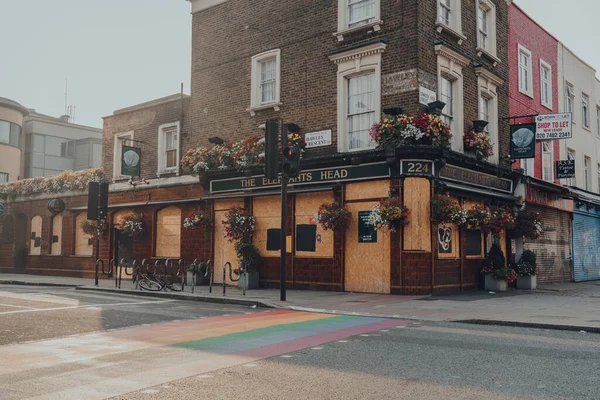 Londres Royaume Uni Août 2020 Façade Pub Fermé Elephant Head — Photo