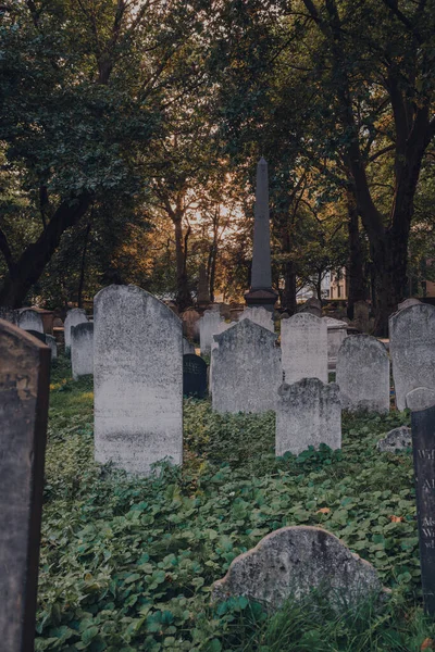 Londres Reino Unido Septiembre 2021 Tumbstones Bunhill Fields Former Burial — Foto de Stock