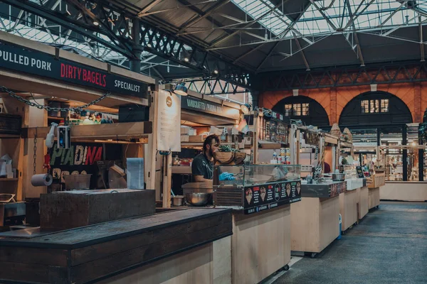 London September 2021 Seller Stall Spitalfields Market One Finest Victorian — Stock Photo, Image