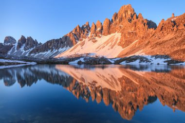 Lago dei piani. Tre cime, İtalyan dolomites