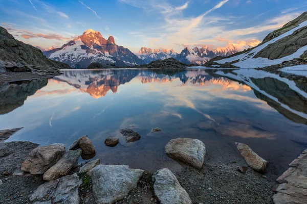 Lac Blanc, Alpi Graie, Francia — Foto Stock