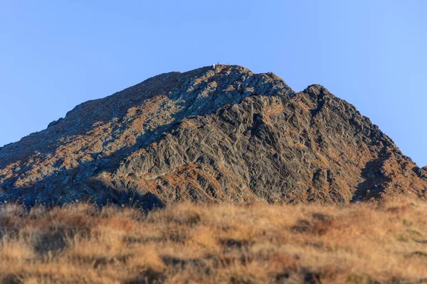 Paisagem Montanhosa Nas Montanhas Fagaras Negoiu Peak 2535 Roménia — Fotografia de Stock