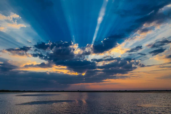 Sonnenaufgang im Donaudelta — Stockfoto