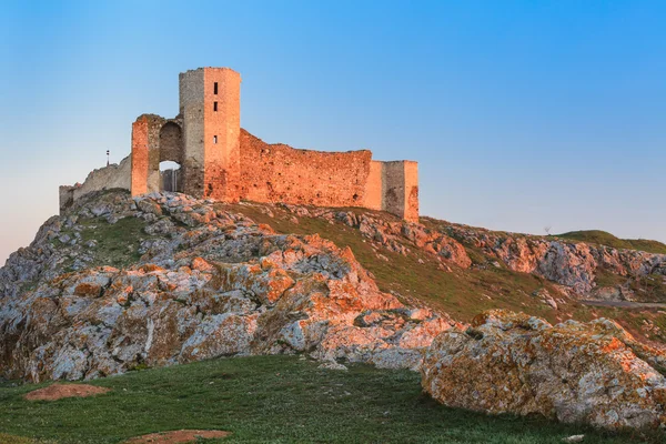 Ruiny antické pevnosti. Enisala, Rumunsko — Stock fotografie