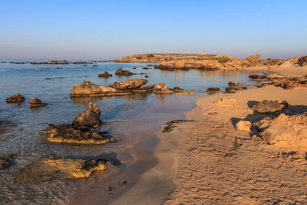 Elafonisi ビーチ。クレタ島、ギリシャ — ストック写真