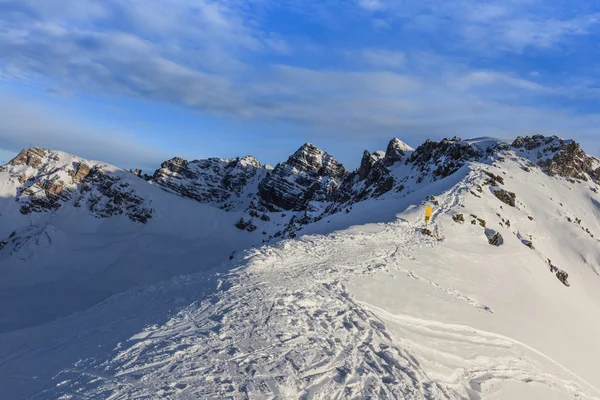 Зимові гірський краєвид в Австрії — стокове фото