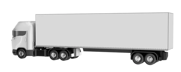 Camion isolé sur blanc. Mon propre design . — Photo