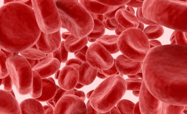 Kan hücrelerinin arka plan, 3d çizim