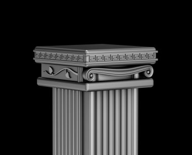 Sergi için antika podyum