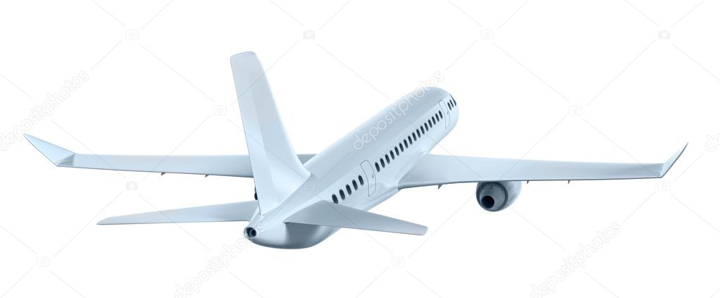 Airplane flying away. My own design