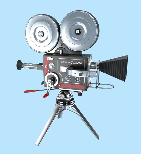 Retro style movie camera — Stock Photo, Image