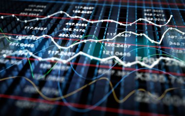 Borsa grafik arka planı